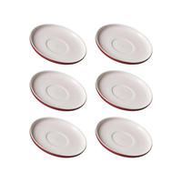 KAFFEEUNTERTASSEN Jasper beere ø 15.0 cm 6er Set - Beere, Keramik (15cm) - Ritzenhoff Breker