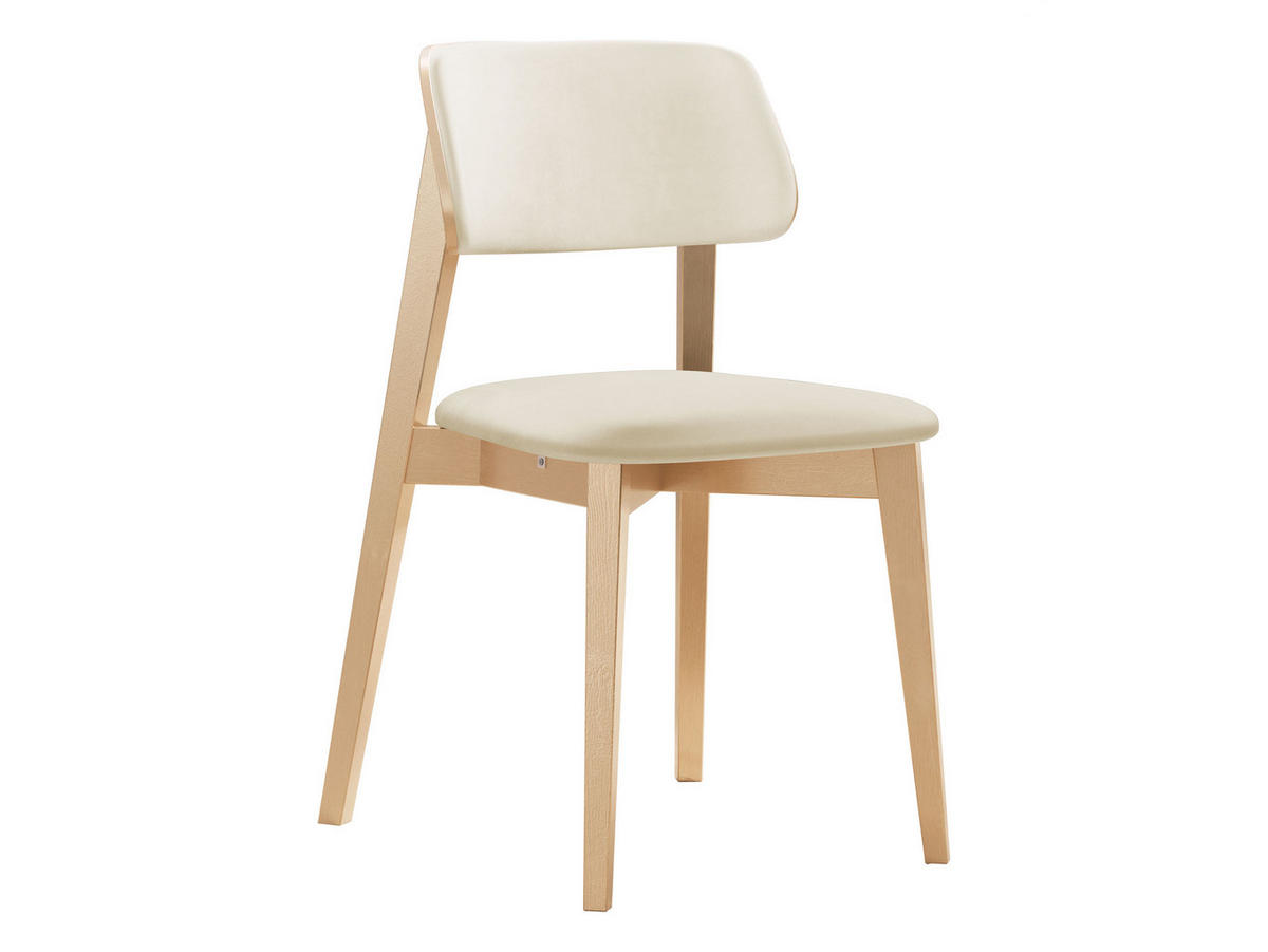 WOHNZIMMER STUHL KT63/C, Holzfarbe: Buche - Buchefarben/Naturfarben, Holz/Textil (47/80/49cm) - MIRJAN24