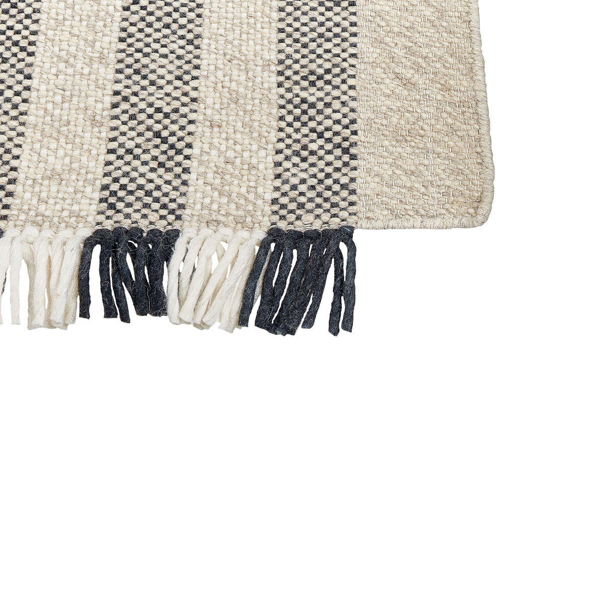 KURZFLOR-TEPPICH Tacettin 150/80 cm - Weiß, Textil (80/150cm) - Beliani