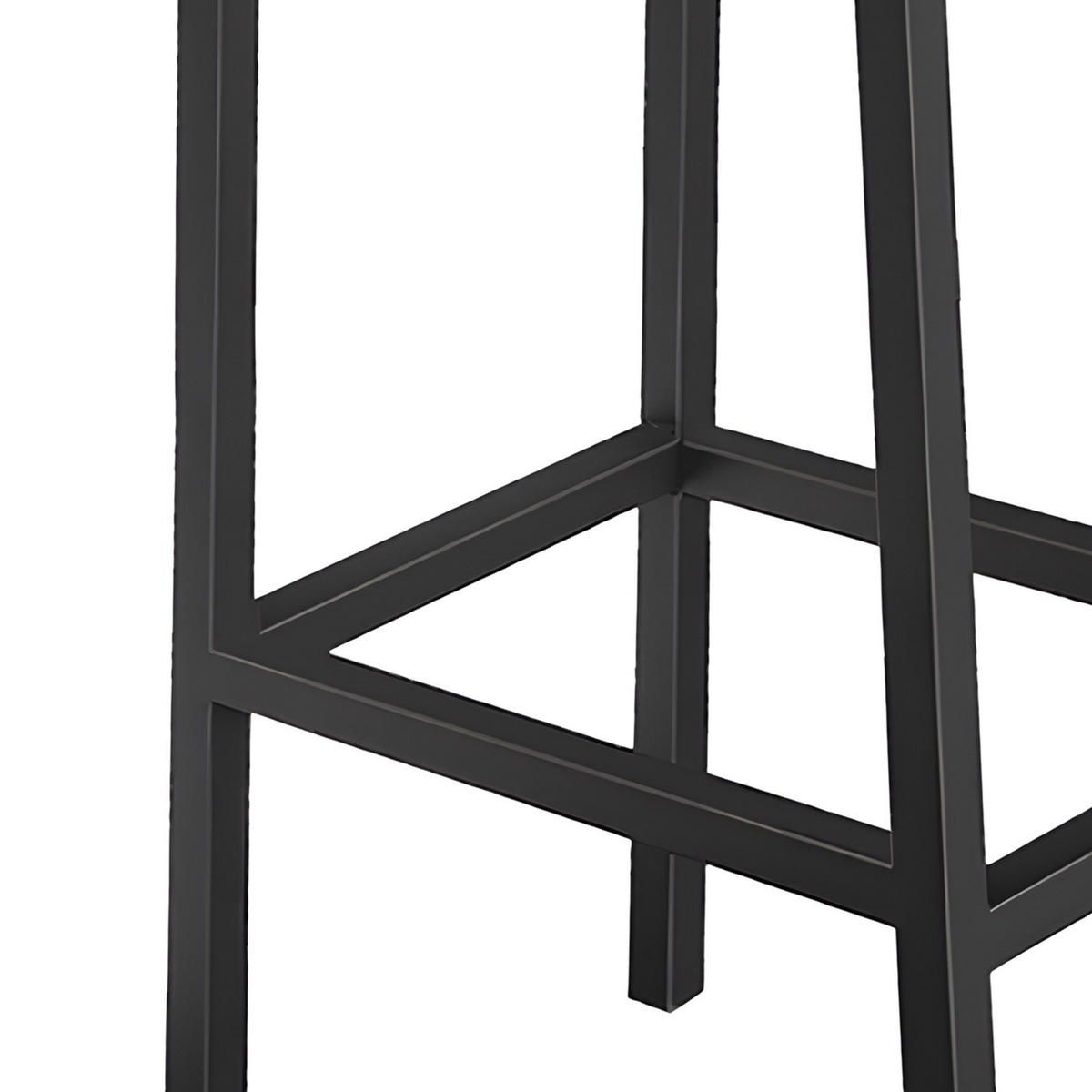 BARHOCKER 2er-Set mit Lehne Metall Holzoptik Erle Schwarz 40/30/90 cm - Dunkelbraun/Erlefarben, Holzwerkstoff (30/90/40cm) - Begryf