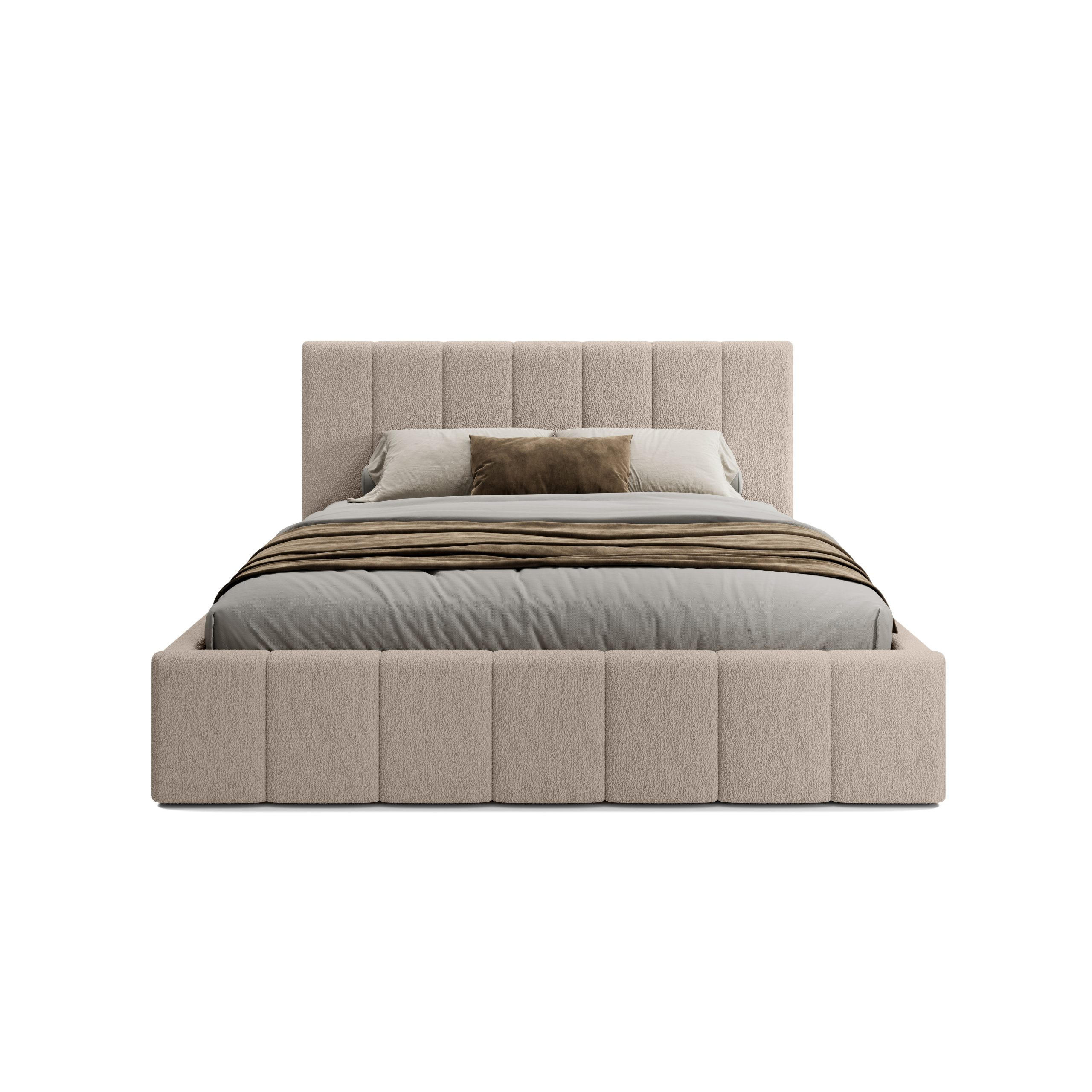 POLSTERBETT Doppelbett Handorf 120x200 cm Beige - Beige, Textil (120/200cm) - Fedve
