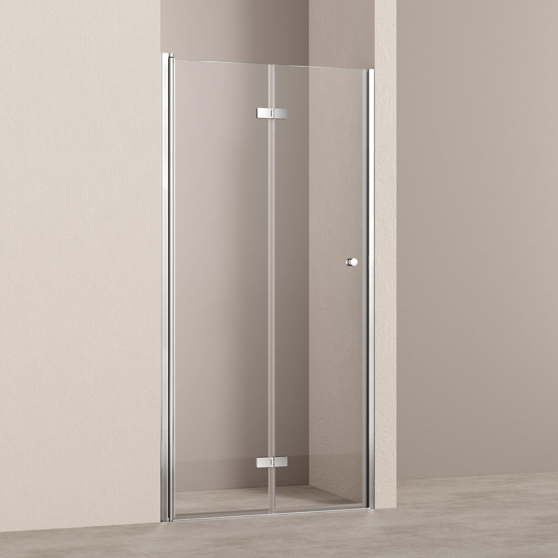 Emke Duschtür Chrom, Transparent 80x185 cm