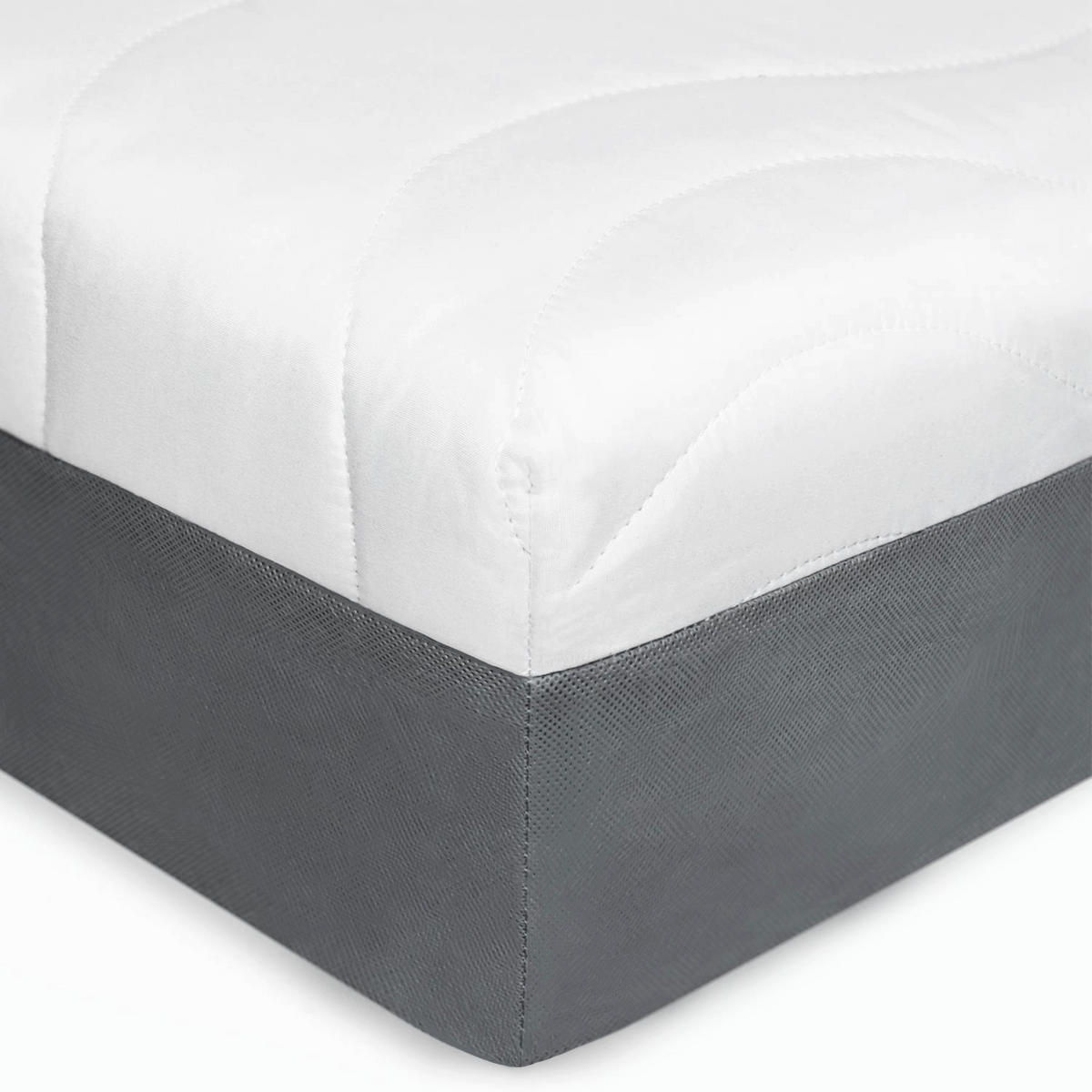 KALTSCHAUMMATRATZE 180x200 cm – 7-Zonen Komfortmatratze H3 mit waschbarem Bezug, ca. 13 cm - Weiß, Textil (180/200cm) - Mister Sandman