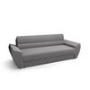 SOFA REBI BIS mit Schlaffunktion POSO 110 mit Stauraum - Hellgrau, Textil (80/78/240cm) - Bedante