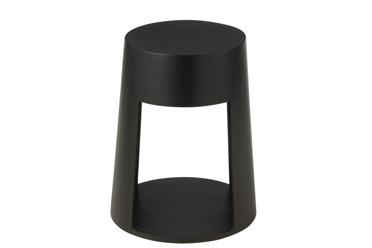 BEISTELLTISCH DRAWN - Holz - Schwarz - Schwarz, Holz (40/40/50cm) - J-Line