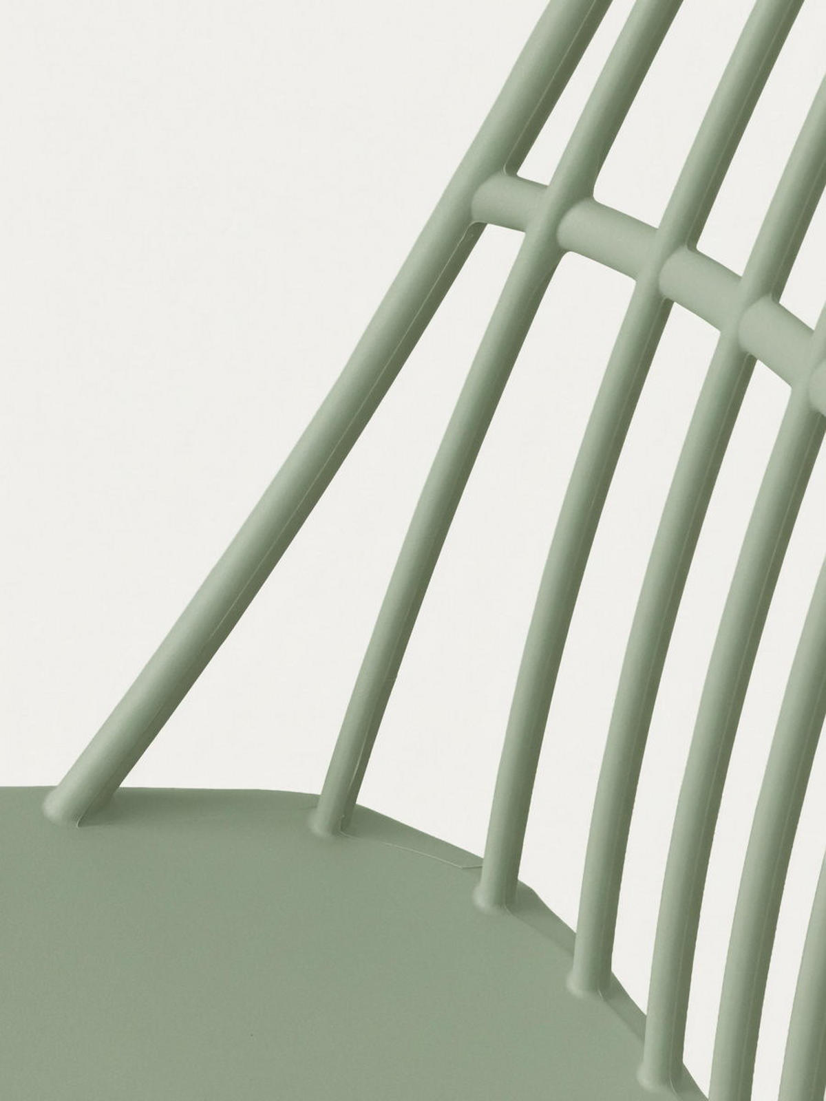 STUHL Taos Grün 45.5 cm x 82 cm - Grün, Kunststoff (45/82/55cm) - Kenay Home