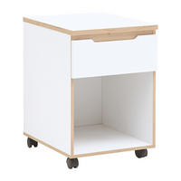 ROLLCONTAINER Manresa-36 - Weiß, Holzwerkstoff (45/66/55cm) - Lomado