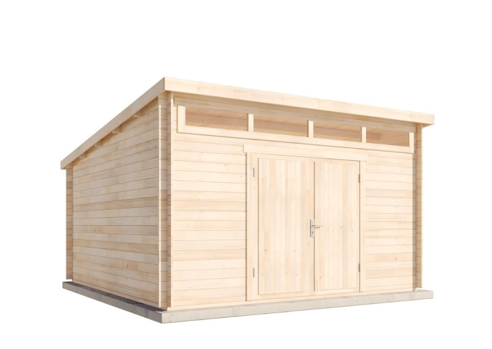 Alpholz Gerätehaus Natur 420x251x440 cm