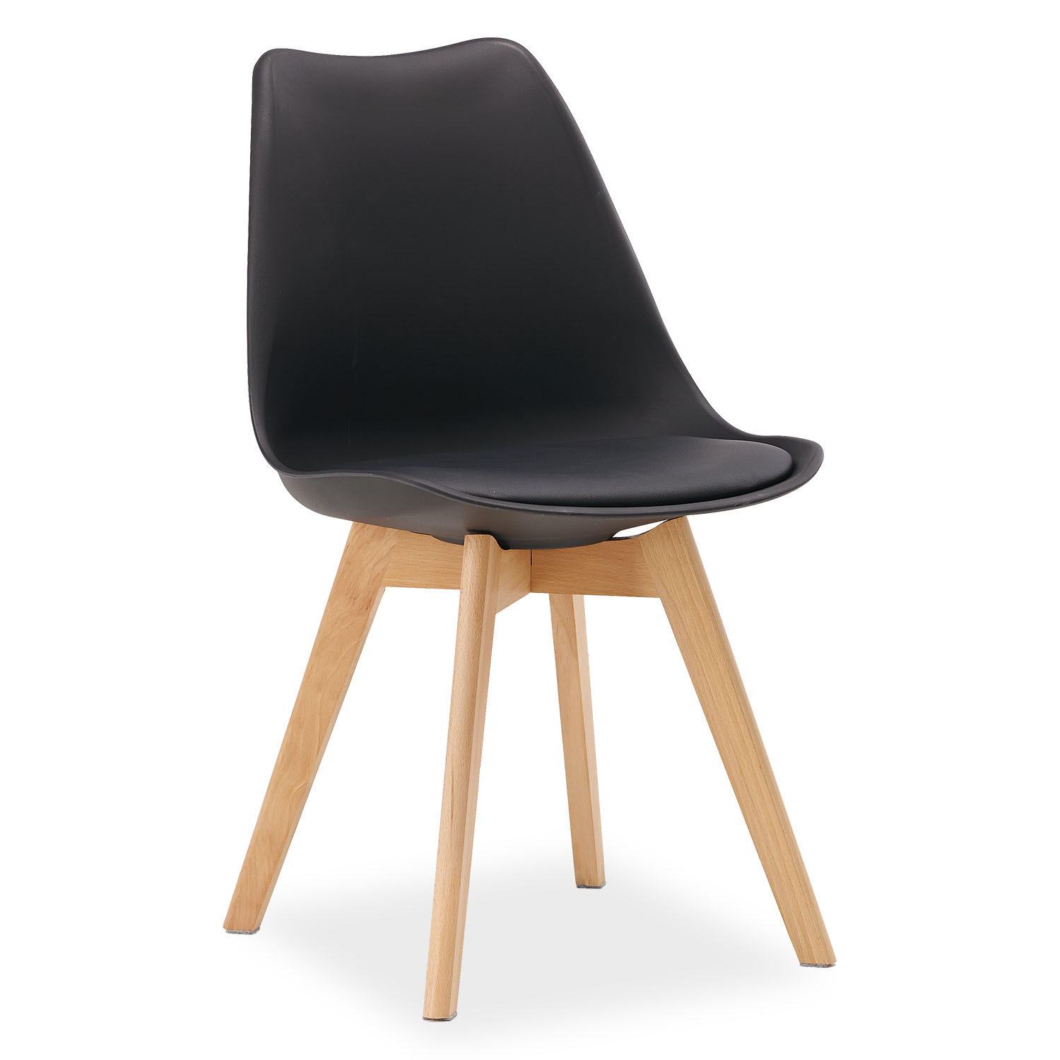 Homestyle4u Küchenstuhl Schwarz 46x80x45 cm