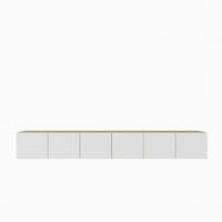 LOWBOARD ROVA 300/41/40 cm, Hängender TV-Schrank Eiche Artisan - Weiß/Eiche Artisan, Holzwerkstoff (300/41/40cm) - MASSENO
