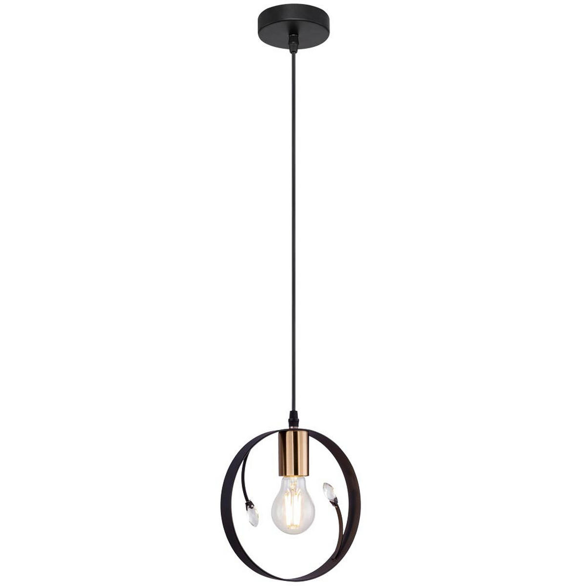 PENDELLEUCHTE VIGO schwarz klar - Schwarz, Metall (20/20/150cm)