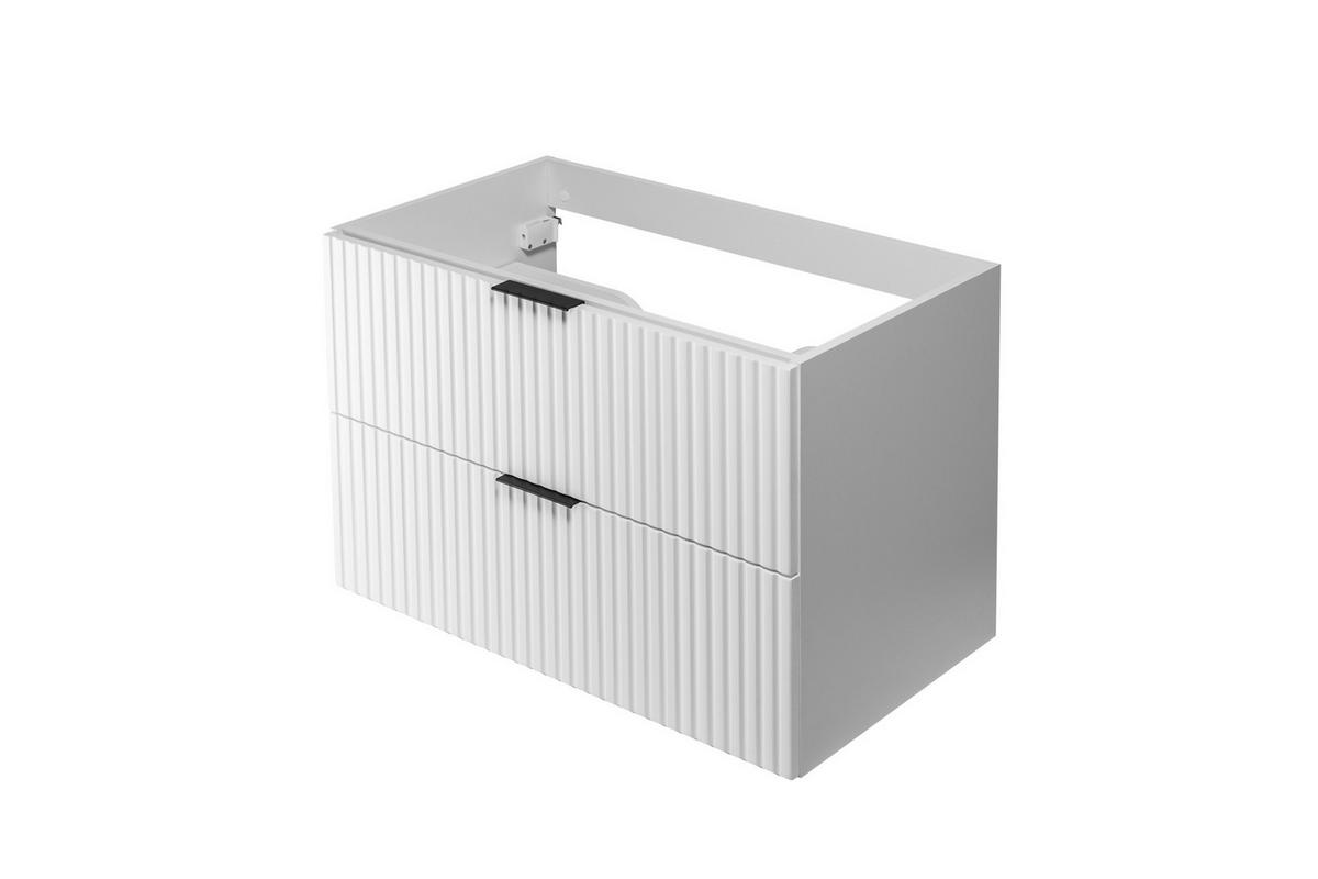 WASCHBECKUNTERSCHRANK FLOW Weiß matt 80/57/46 cm - Weiß, Holzwerkstoff (80/57/46cm) - Rodan