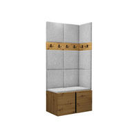 GARDEROBEN-SET Orion I - Hellgrau/Eiche Artisan, Holzwerkstoff/Kunststoff (84/186/46cm) - MIRJAN24