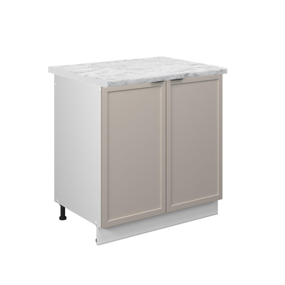 DISKB&Auml;NKSSK&Aring;P Fame-Line Gr&aring;beige 80 cm AP Marble Greige, Vit 82/80/60 cm