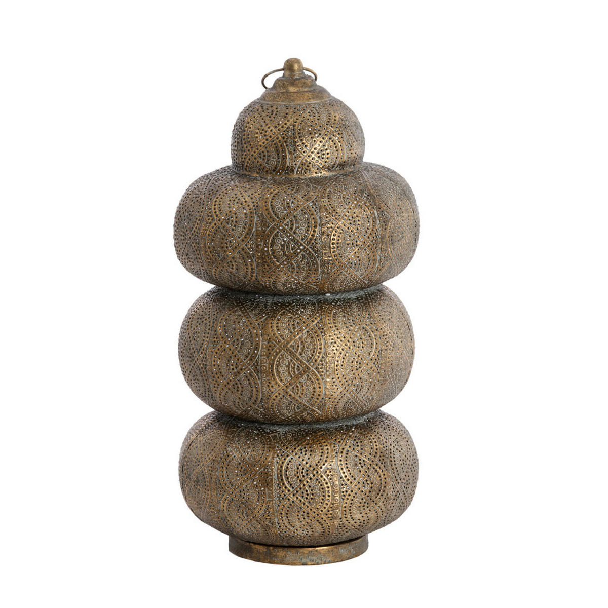 TISCHLAMPE Kaito Braun 25/25/52 cm - Braun, Metall (25/25/52cm) - Light & Living