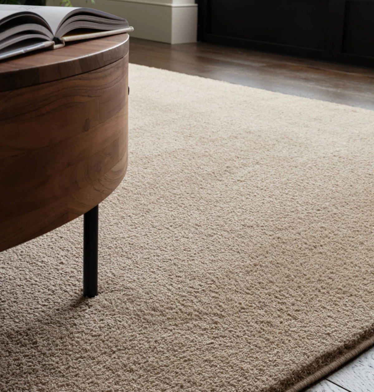 TEPPICH Wohn-/Schlafzimmer Langflor MOCO Beige 80x150 cm - Beige, Textil (80/150cm) - Novatrend