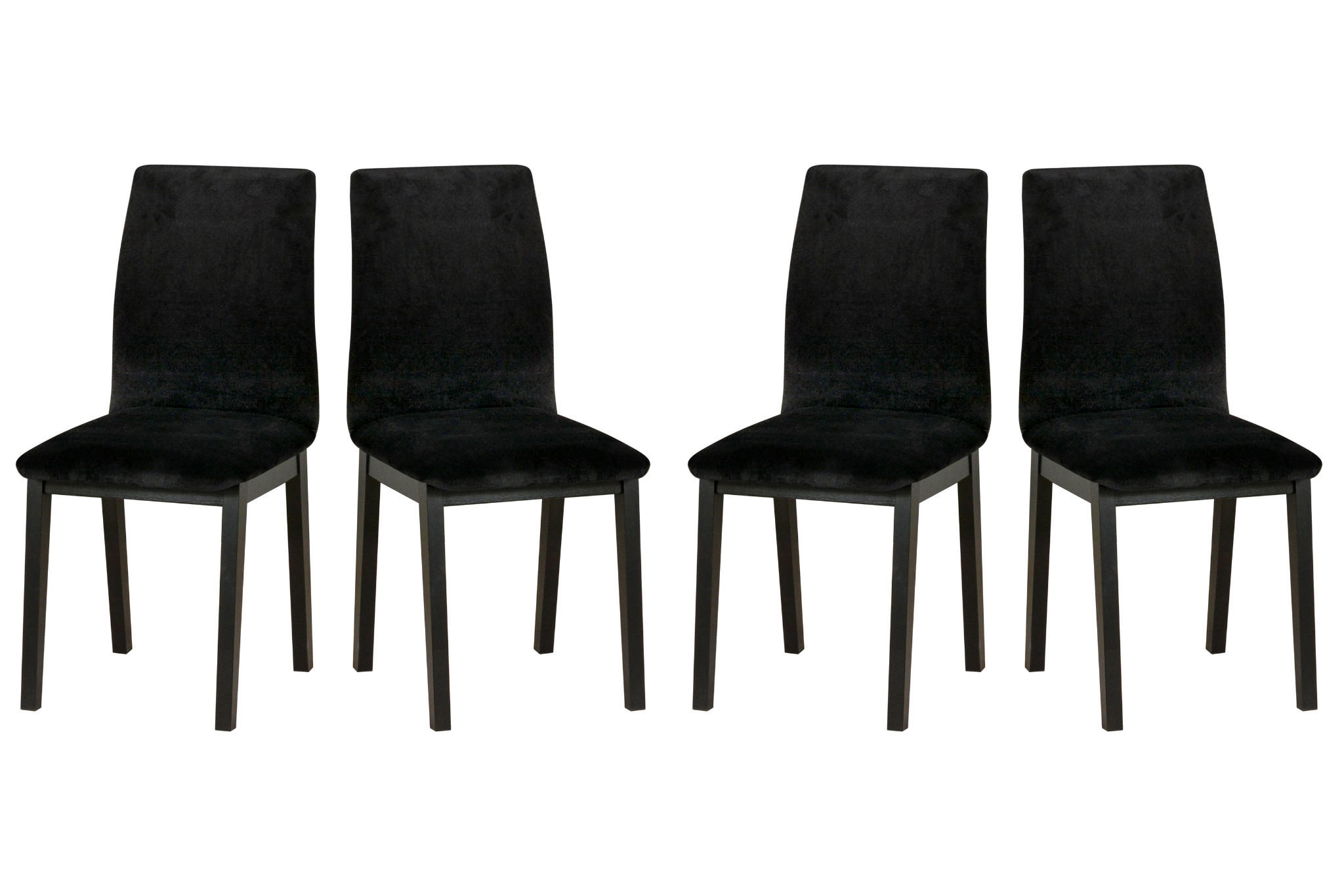 ESSZIMMERSTUHL 4x "LUNA 1", schwarz, kronos 7, - Beige/Schwarz, Holz (43/94/40cm) - Leaf Design
