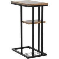 BEISTELLTISCH 2er-Set mit Lagerregal 40 x 26 x 61.5 cm - Multicolor, Metall (40/26/61.5cm)