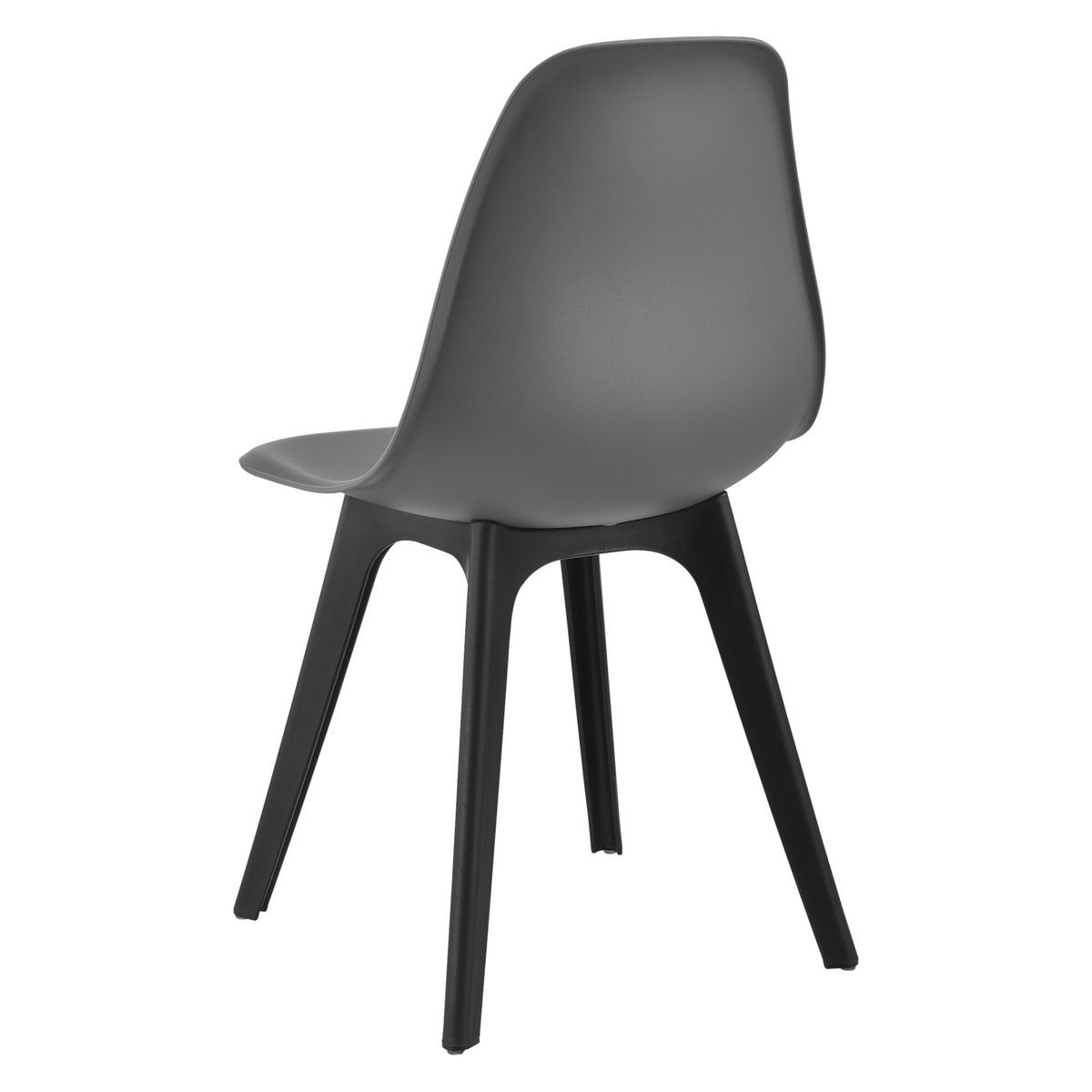 ESSGRUPPE Stathelle - Grau, Glas/Metall (105/75/60cm) - [en.casa]