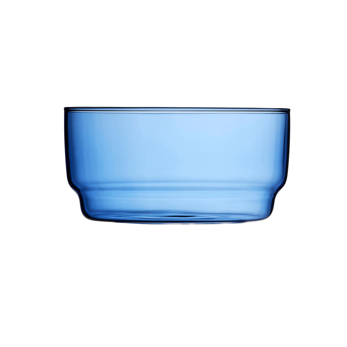 GLASSCHALE Torino 2er Set, Glas, Blau, 12 cm - Blau, Glas (12.2/13/12.4cm) - Lyngby Glas
