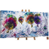 GEMÄLDE Freiflug auf Keilrahmen 100x50 cm - Lila, Holz (100/50cm) - YS-art gallery