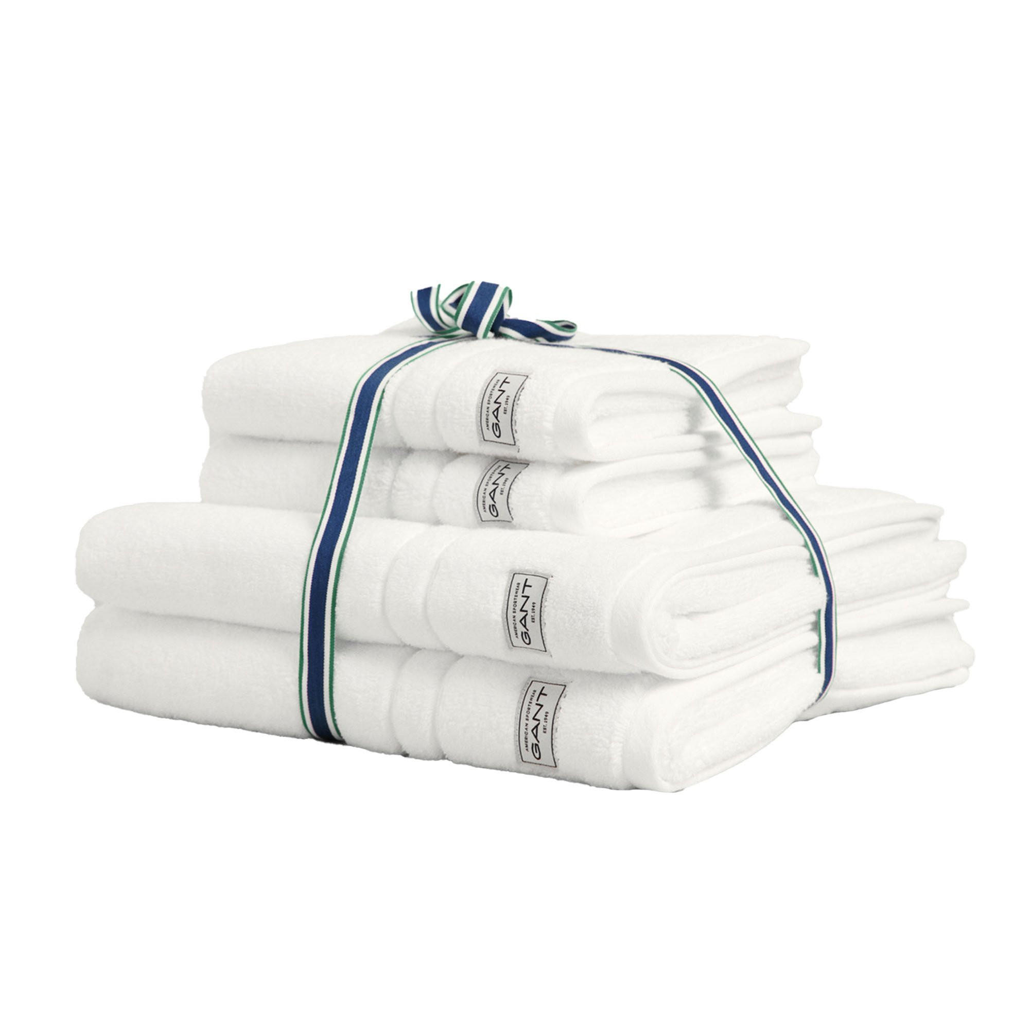 HANDTUCH Unisex Premium Towel Weiß 4er Pack Baumwolle - Weiß, Textil (70/50cm) - GANT