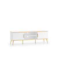 TV-LOWBOARD VITERBO Weiß 160x40x53 cm - Weiß, Holzwerkstoff (160/53/40cm) - FURNLUX