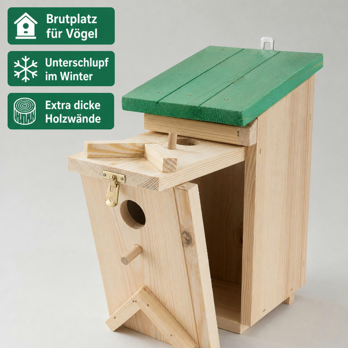 NISTKASTEN für Meisen 'Eifel' - Multicolor, Holz (15/33/19cm) - Westfalia