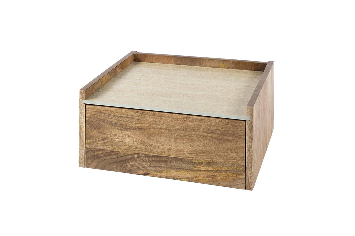 NACHTTISCH NORYN Holz Mango - Braun, Holz (40/19/35cm) - KAWOLA