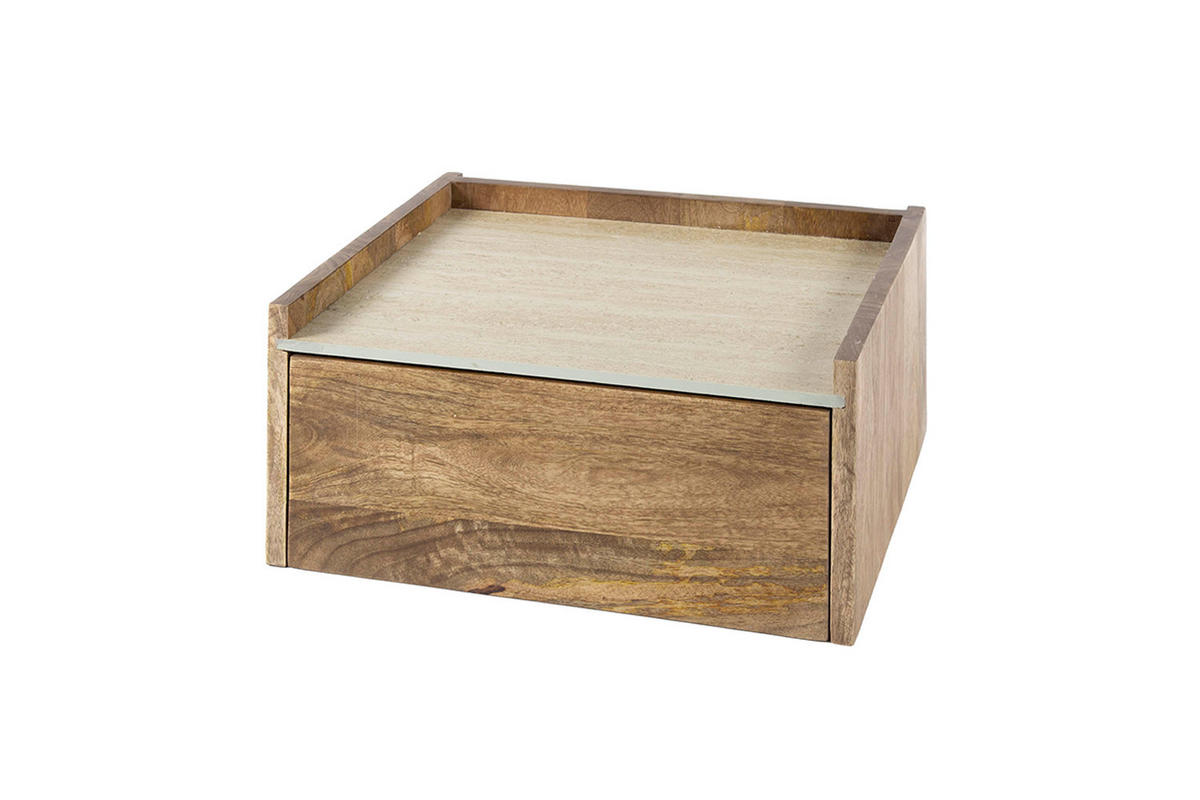 NACHTTISCH NORYN Holz Mango - Braun, Holz (40/19/35cm) - KAWOLA