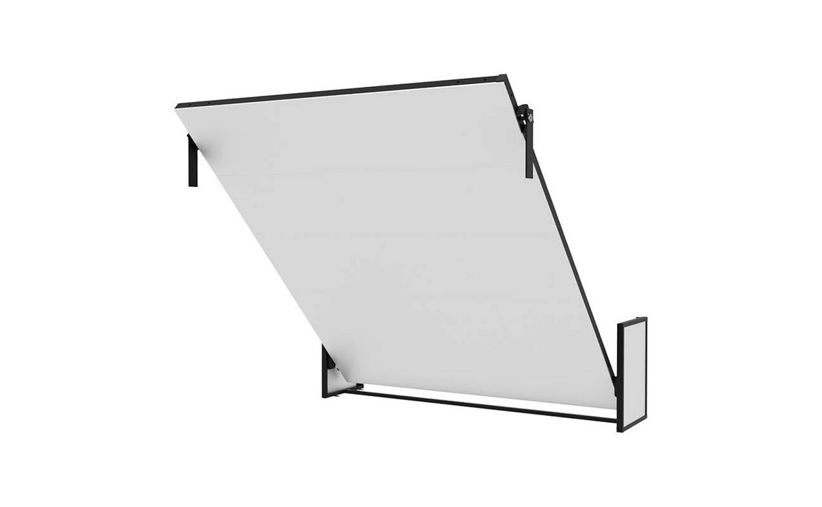 SCHRANKBETT Morphy Studio Modulares SizeFlex- und TypeFlex-System - 160x200, Vertikal - Schwarz, Metall (160/200cm) - WallBedKing