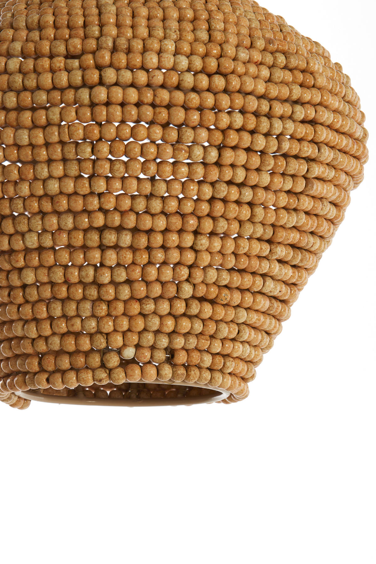 HÄNGELAMPE Kalenga Braun Ø28/30 cm - Hellbraun, Metall (28/28/30cm) - Light & Living