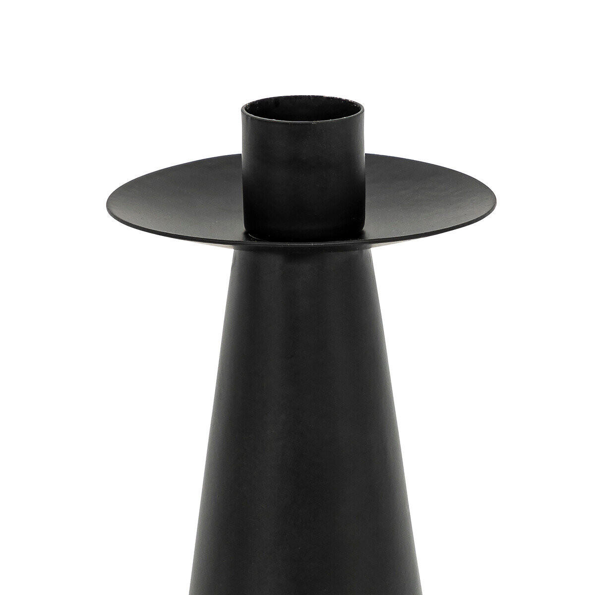 KERZENSTÄNDER Holz Uma 2er-Set - Schwarz, Metall (8.5/24.5/8.5cm) - Atmosphera Createur d´interieur