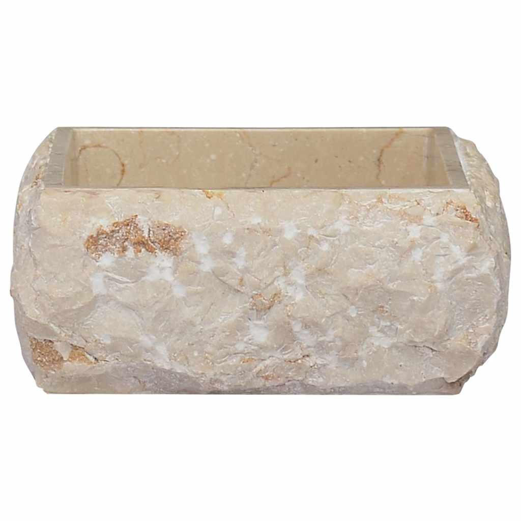 WASCHBECKEN Lassiter 30/30/13 cm - Creme, Stein (30/13/30cm) - Nettlife