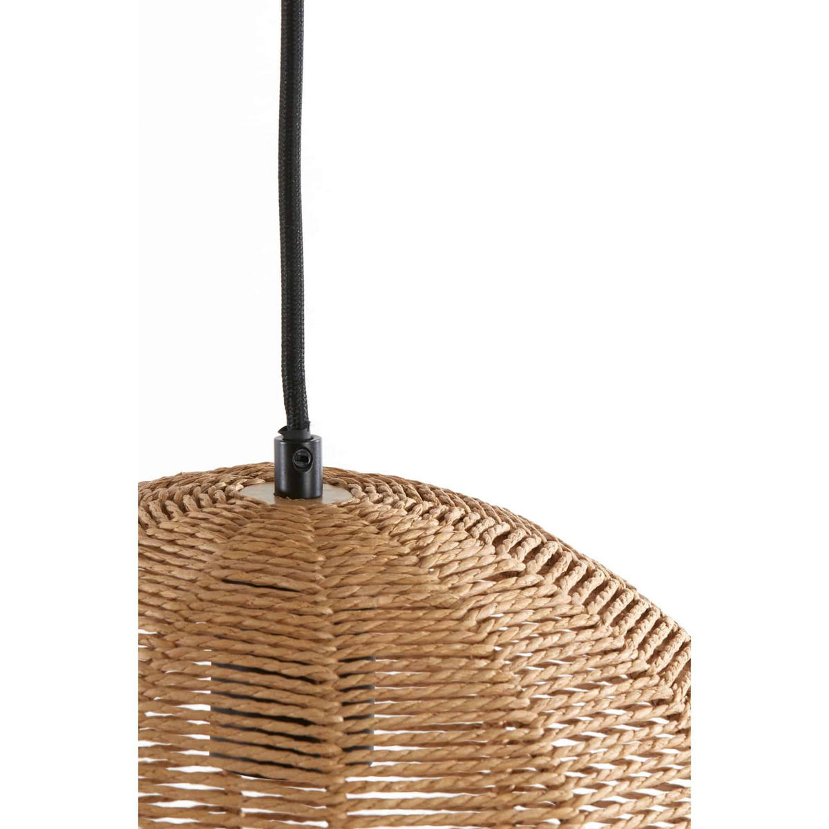 PENDELLEUCHTE Roope Natürlich 30/30/28 cm - Hellbraun, Papier (30/30/28cm) - Luqaza