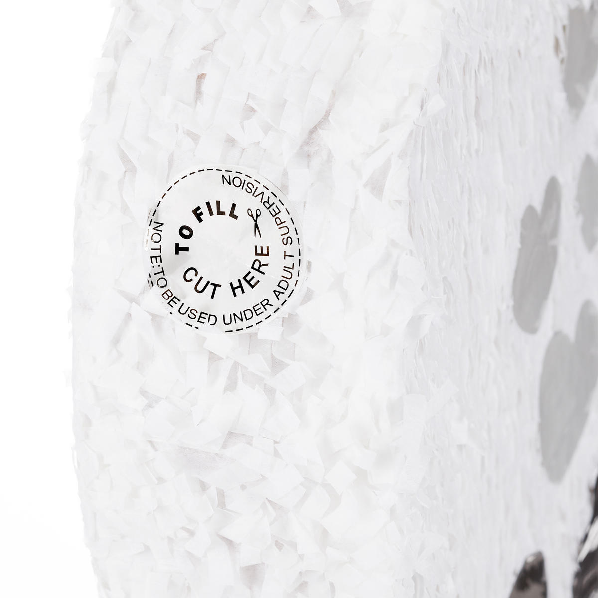 PINATA Hochzeit - Weiß, Papier (50/45/10cm) - Relaxdays