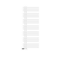 KOUPELNOVÝ radiátor Iron EM 600 × 1600 mm, bílý, s rohovým ventilem - bílá, kov (60/160/3cm) - LuxeBath