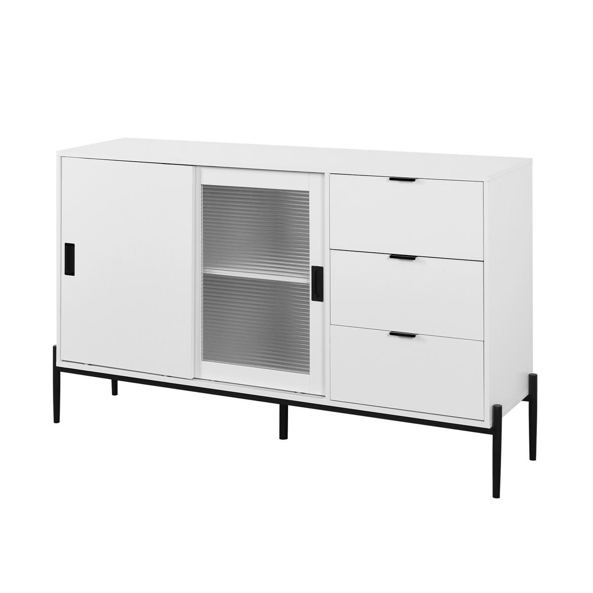 ANRICHTE Classico Weiß 155/40/91.5 cm - Weiß, Holz (155/91.5/40cm) - PANGIVO
