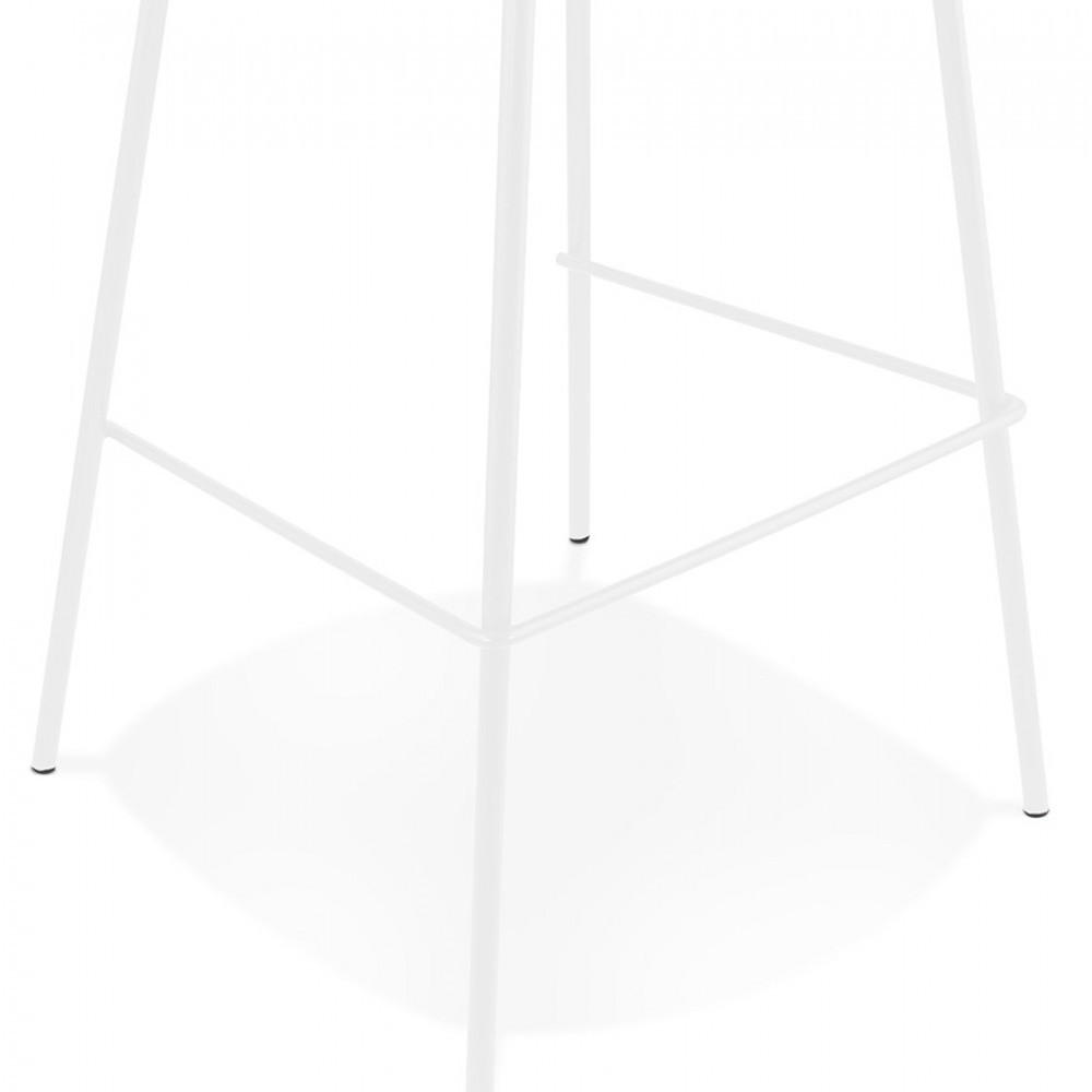 BARHOCKER Weiß 45x105x49cm - Weiß, Textil/Metall (45/105/49cm) - AlterEgo