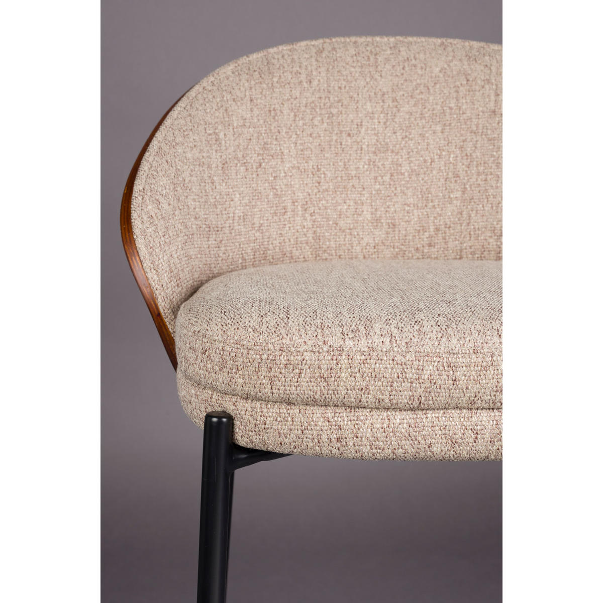 BARHOCKER Rodin Rückenlehne 65 cm Beige - 2 er Set - Beige, Kunststoff (53/87/50cm) - Dutchbone