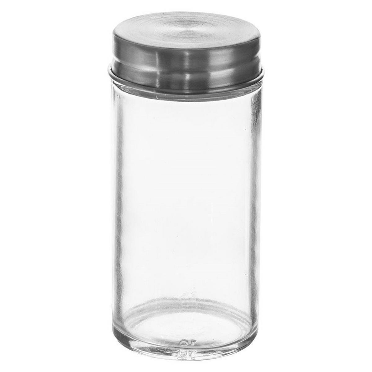 GEWÜRZDOSE Edelstahlverschluss 100 ml Silberfarben - Silberfarben, Glas (4.5/9.5/4.5cm) - Orion 