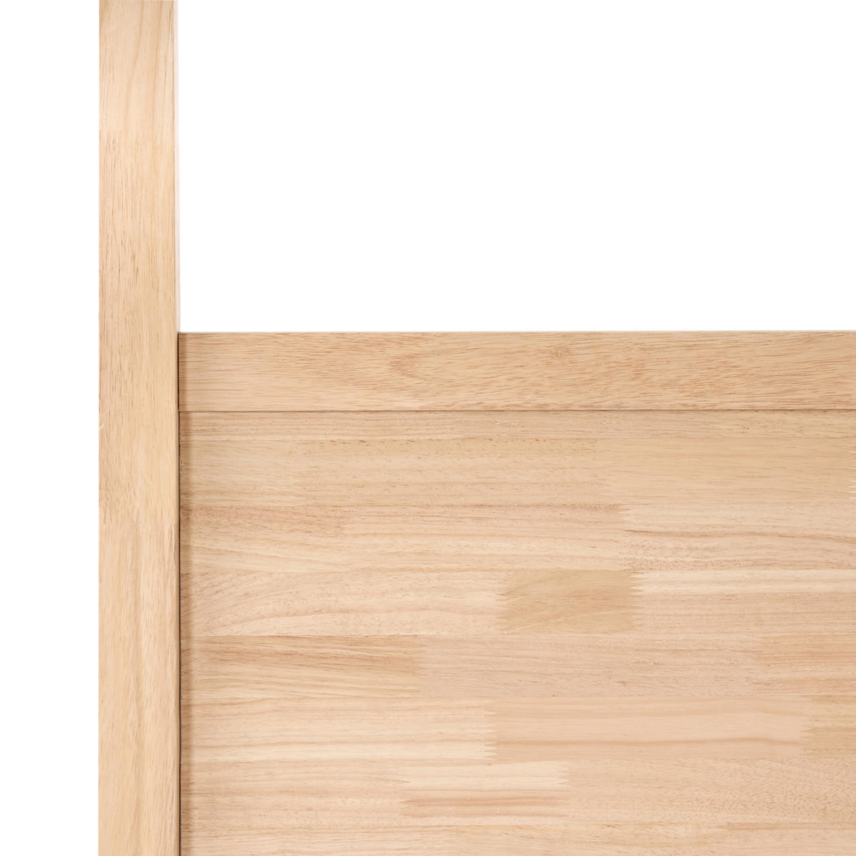 HIMMELBETT 160/200 cm Hellbraun Hauterives - Hellbraun, Holz (160/200cm) - Beliani