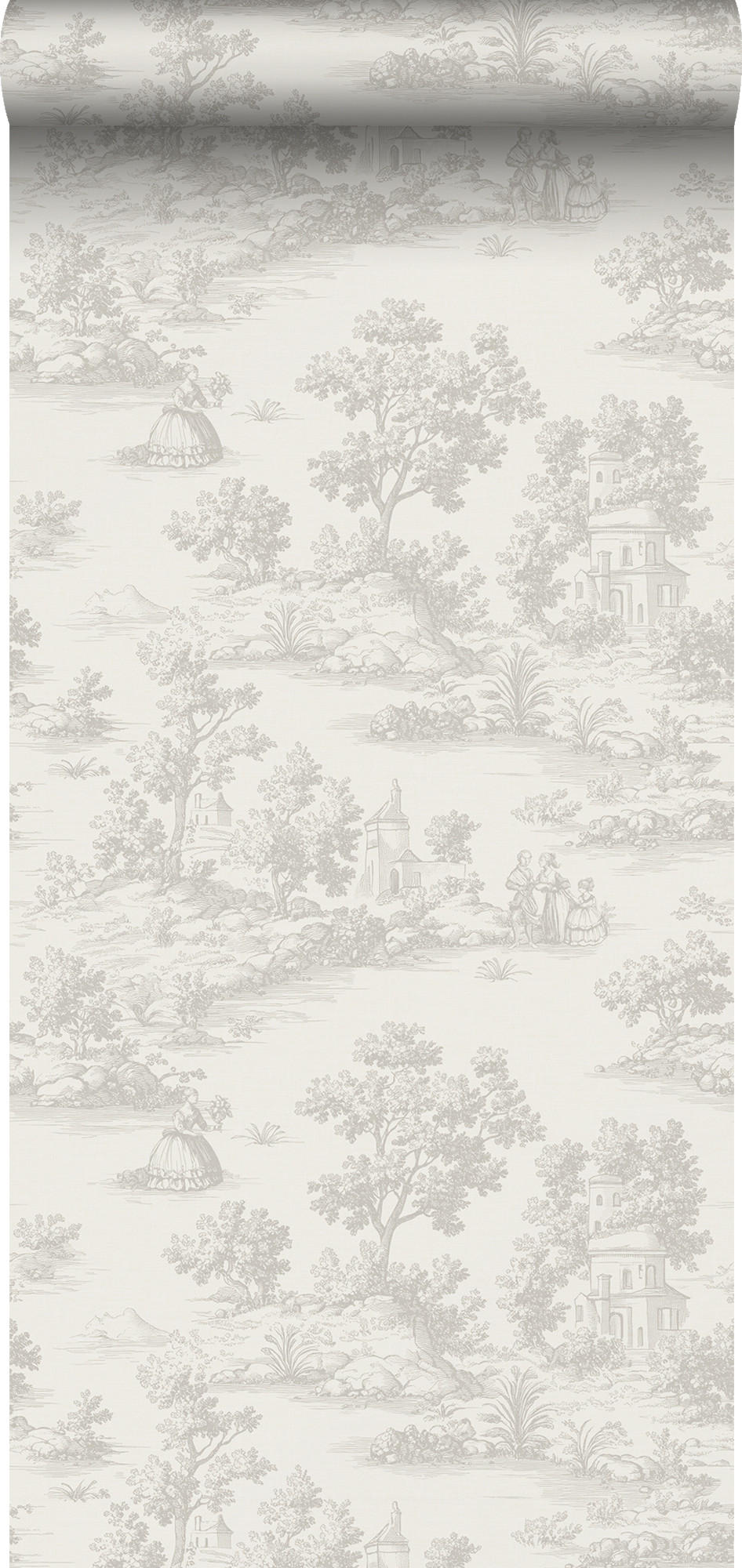 TAPETE Toile de Jouy 53 cm x 10 m - Beige, Papier (53/1000cm) - Sanders & Sanders