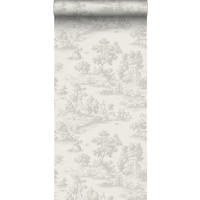 TAPETE Toile de Jouy 53 cm x 10 m - Beige, Papier (53/1000cm) - Sanders & Sanders