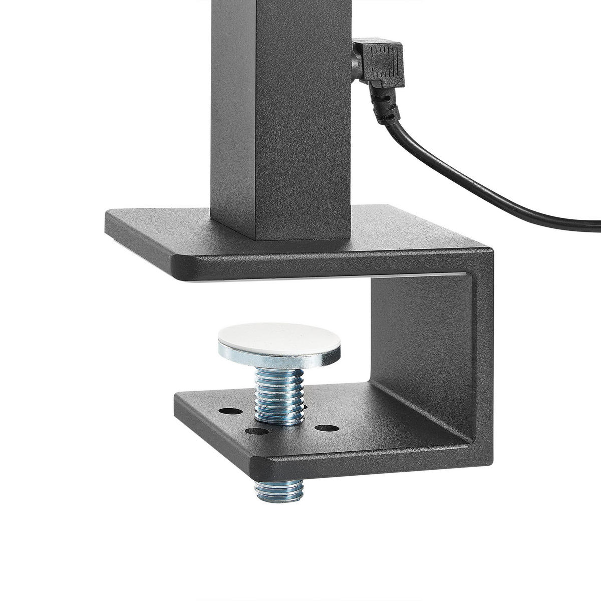 SCHREIBTISCHLAMPE Octant 4/121/120 cm - Schwarz, Metall (4/121/120cm) - Beliani