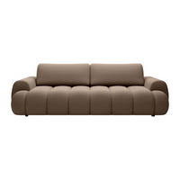 SCHLAFSOFA - 4 Personen - stoff - taupe Fridora - Taupe, Textil (263/81/110cm) - Vente-Unique
