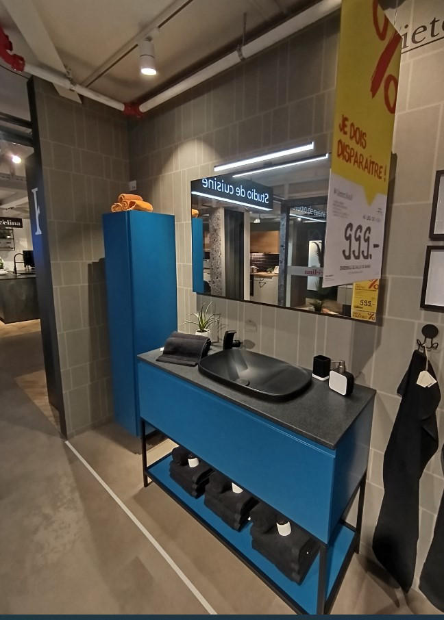 Ensemble de salle de bain bleue - Dieter Knoll