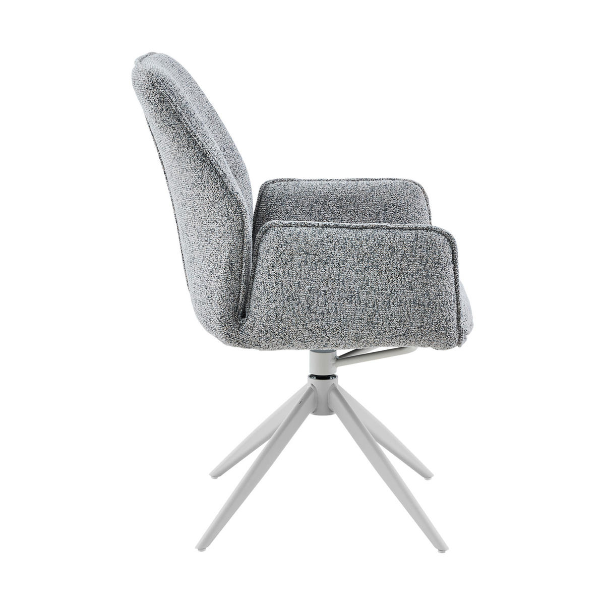 ESSZIMMERSTUHL Hera Grau 63/63/83 cm 2-er Set - Grau, Textil (63/83/63cm) - Starfurn
