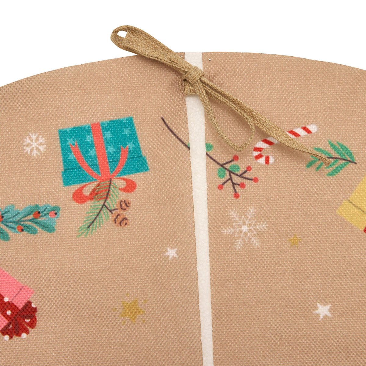 WEIHNACHTSBAUMROCK Weihnachtsmann Ø 90 cm - Braun, Textil (90/90/90cm) - Atmosphera Createur d´interieur