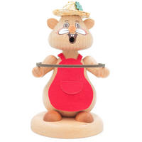 RAUCHFIGUR Hamster Fitnesslady 13 cm - Multicolor, Holz (8/13/0.1cm)